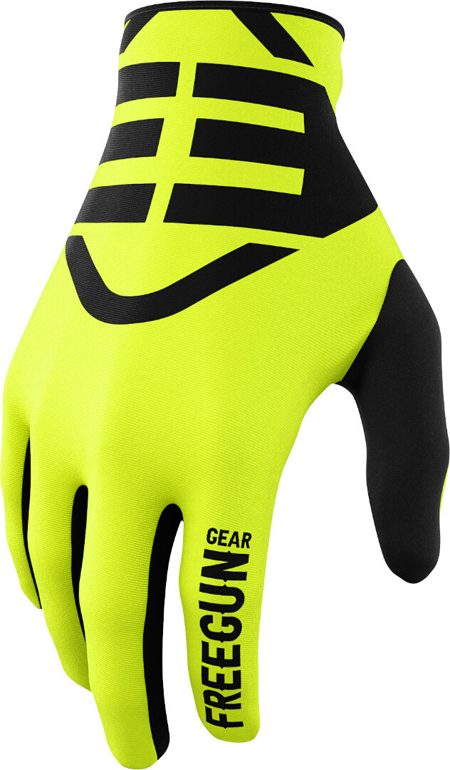 Freegun Devo Skin Kids Motocross Gloves, yellow, Size 4/5, yellow, Size 4/5