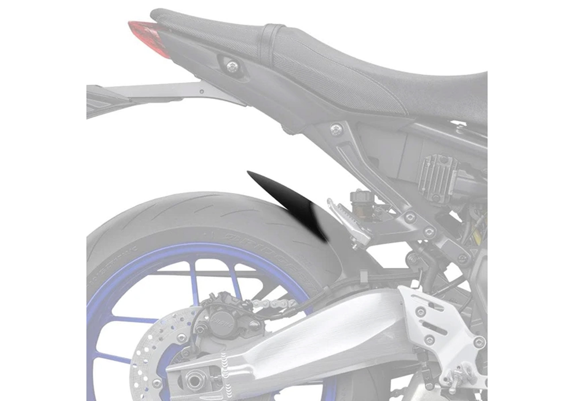 BODYSTYLE rear hugger extension ABS plastics matt black, black