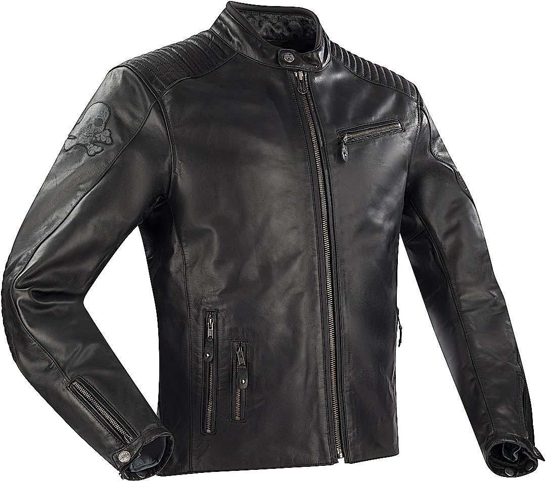 Segura Zarek Motorcycle Leather Jacket, black, Size 3XL, black, Size 3XL