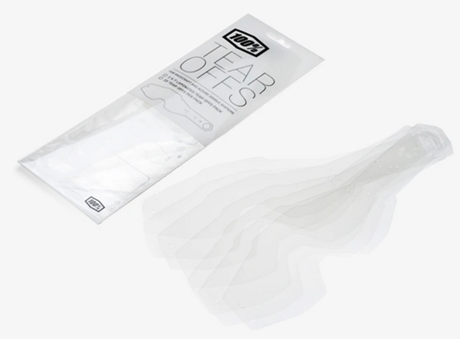 100% Racecraft/Accuri/Strata Tear-Offs, clear, clear