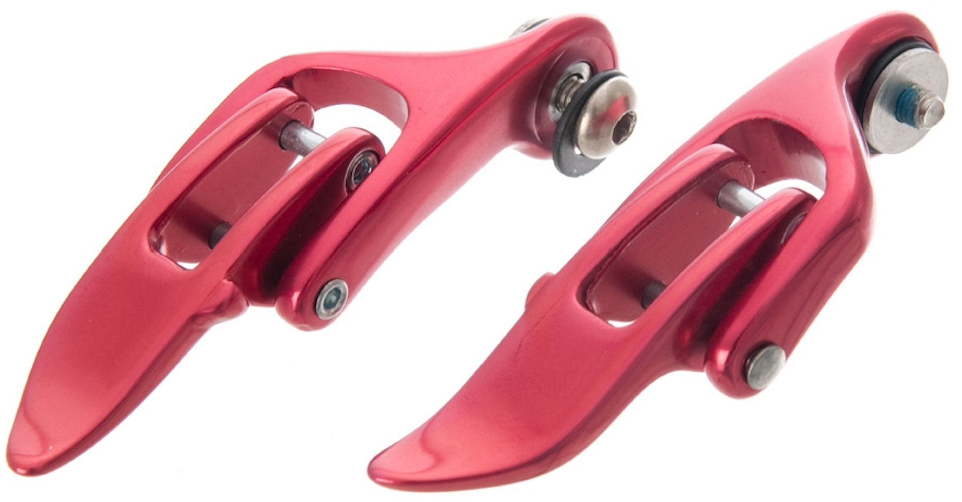 Leatt Racing Alu Buckles, red, red, Size One Size