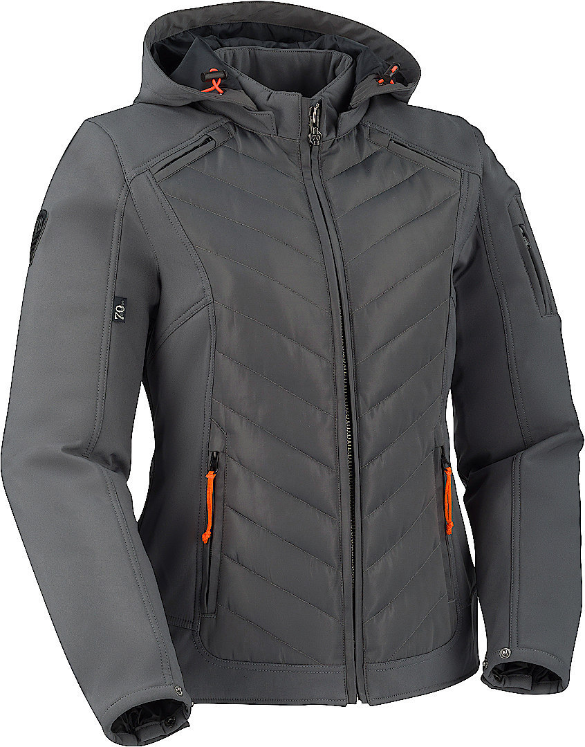 Segura Natcho Ladies Motorcycle Textile Jacket, grey, Size 44 for Women-image-98077917