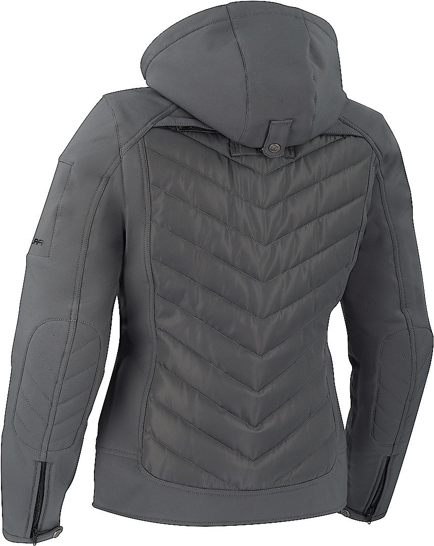 Side view of Segura Natcho Ladies Motorcycle Textile Jacket, grey, Size 44 for Women