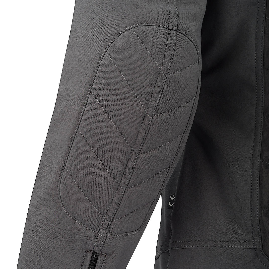 Side view of Segura Natcho Ladies Motorcycle Textile Jacket, grey, Size 44 for Women