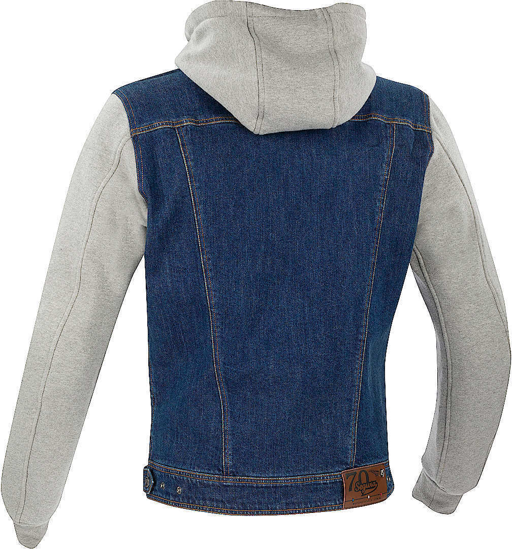 Side view of Segura Jessy Motorcycle Textile Jacket, blue, Size M for Men
