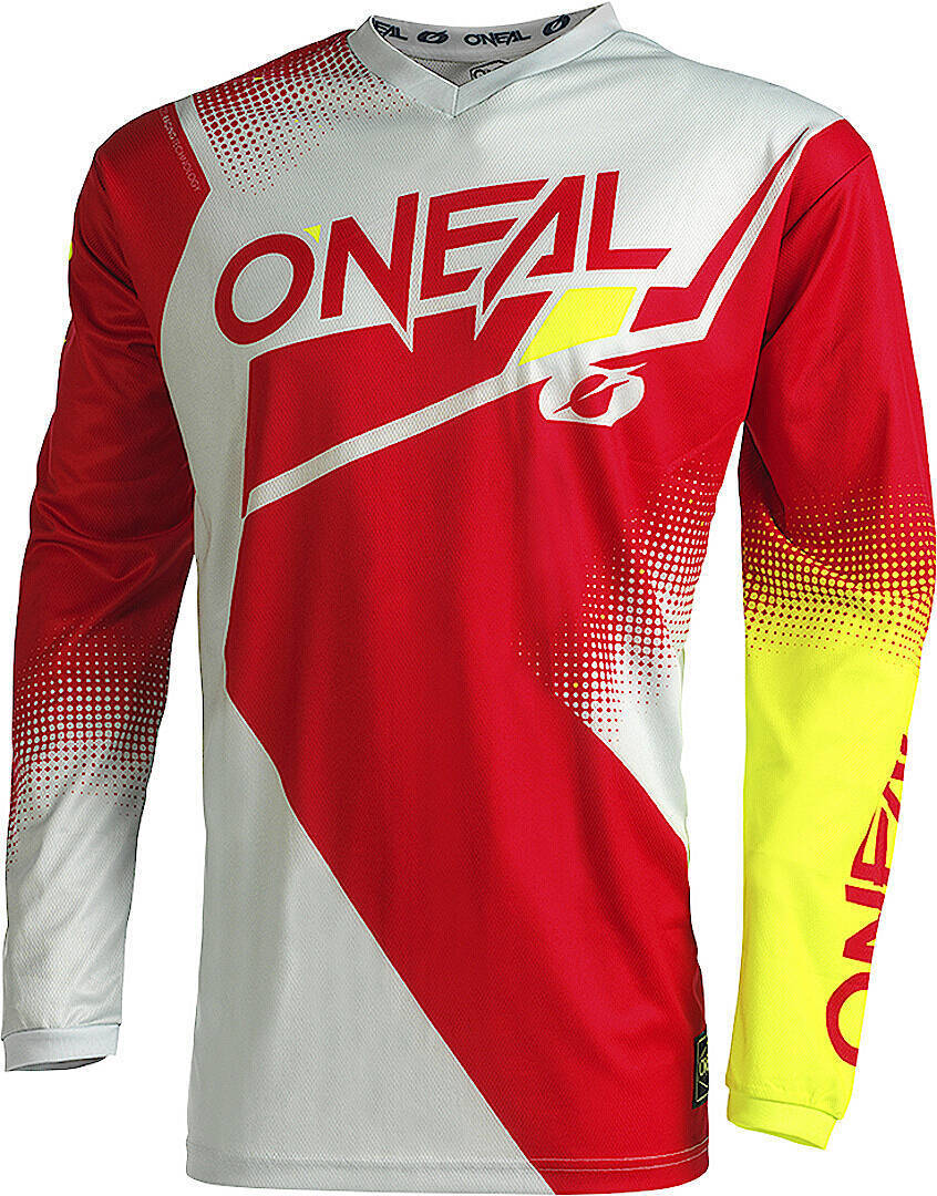 Oneal Element Racewear V.22 Motocross Jersey, red-yellow, Size S, red-yellow, Size S