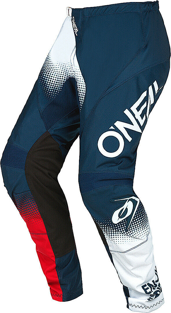 Oneal Element Racewear V.22 Motorcross broek, wit-rood-blauw, afmeting 40