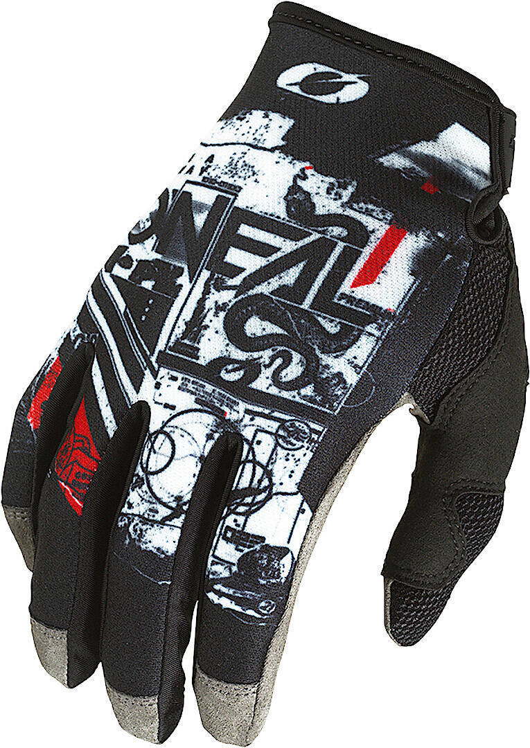 Oneal Mayhem Scarz V.22 Guanti da motocross, nero-rosso, dimensione 2XL