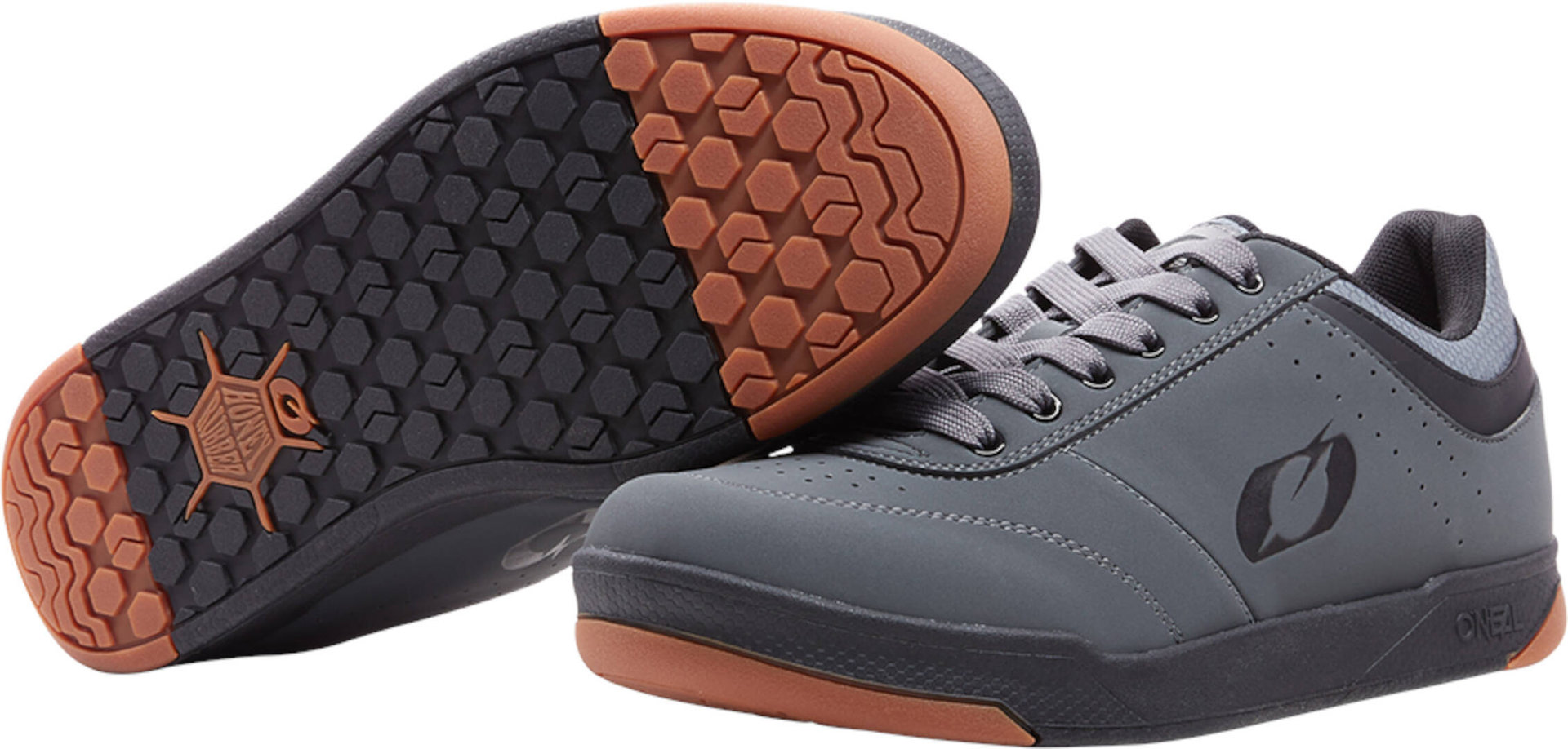 Oneal Pumps Flat V.22 scarpe, nero-grigio, dimensione 36