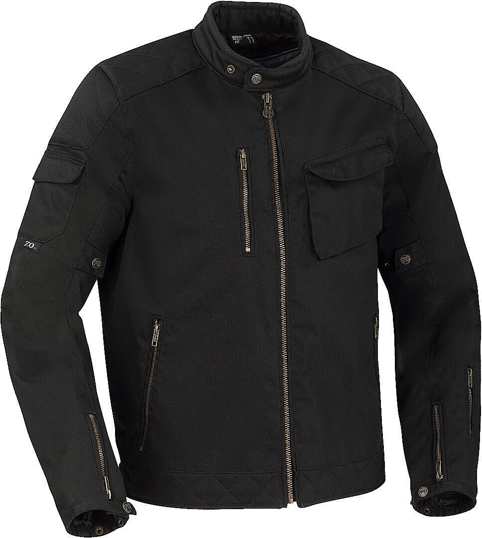 Segura Cannon Motorfiets textiel jas, zwart, afmeting 2XL