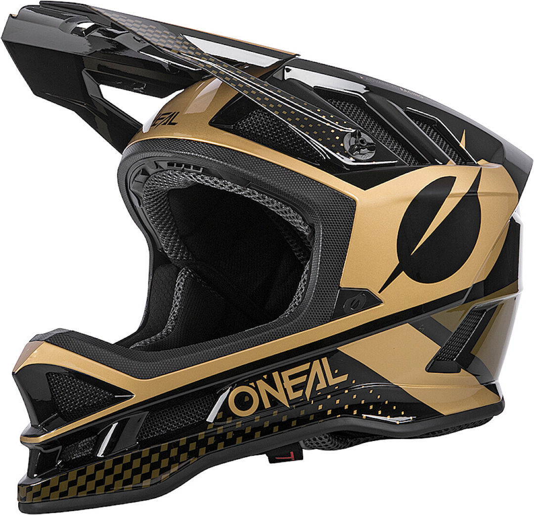 Oneal Blade Ace V.22 Casco da discesa, nero-oro, dimensione XL