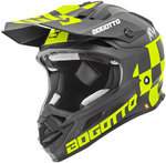 Bogotto V328 Xadrez Carbon Casco de Motocross