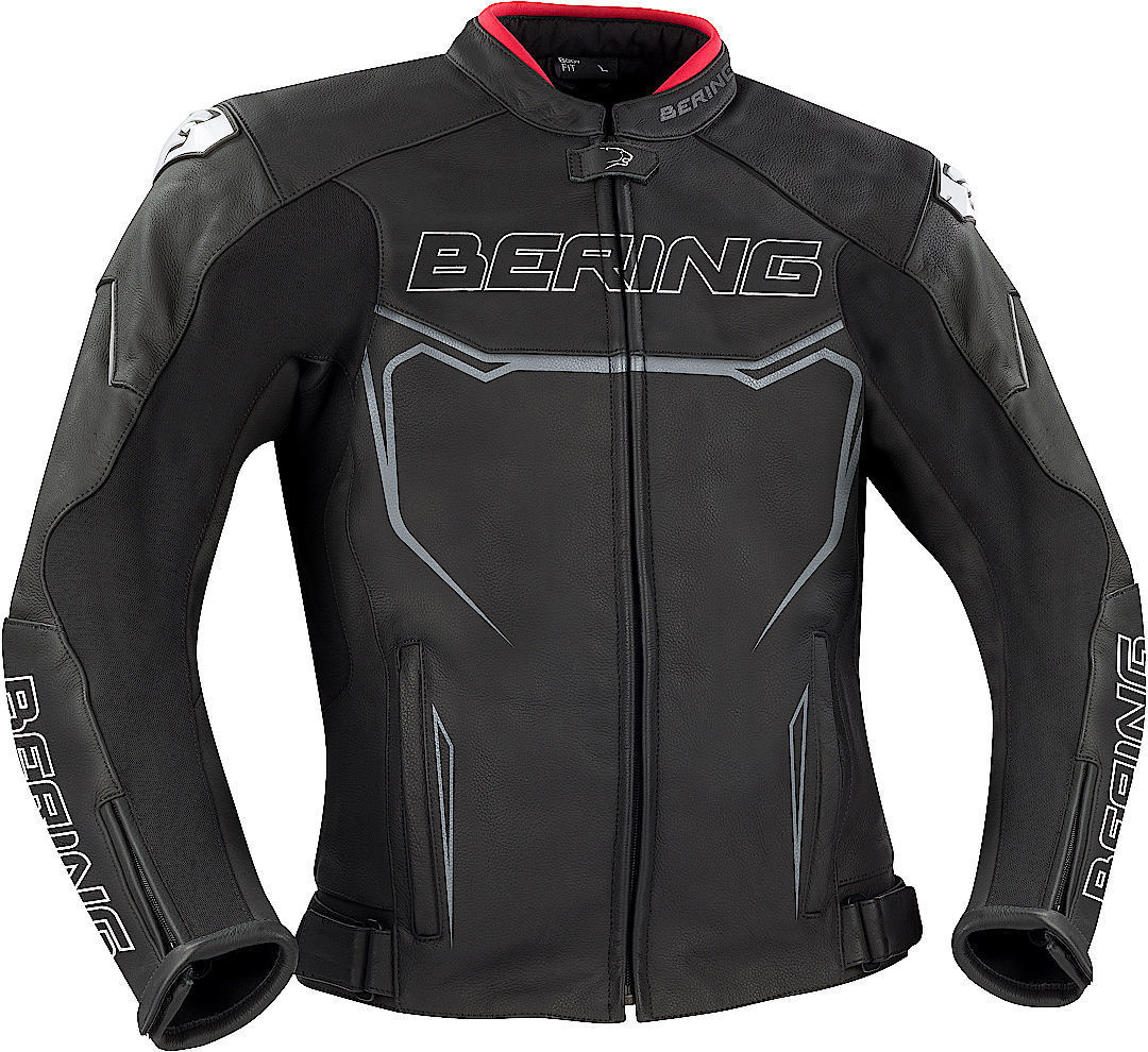 Bering Cletor Motorcycle Leather Jacket, black, Size XL, black, Size XL