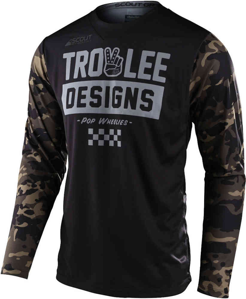 Troy Lee Designs Scout GP Peace & Wheelies Camo Motocròs Jersey