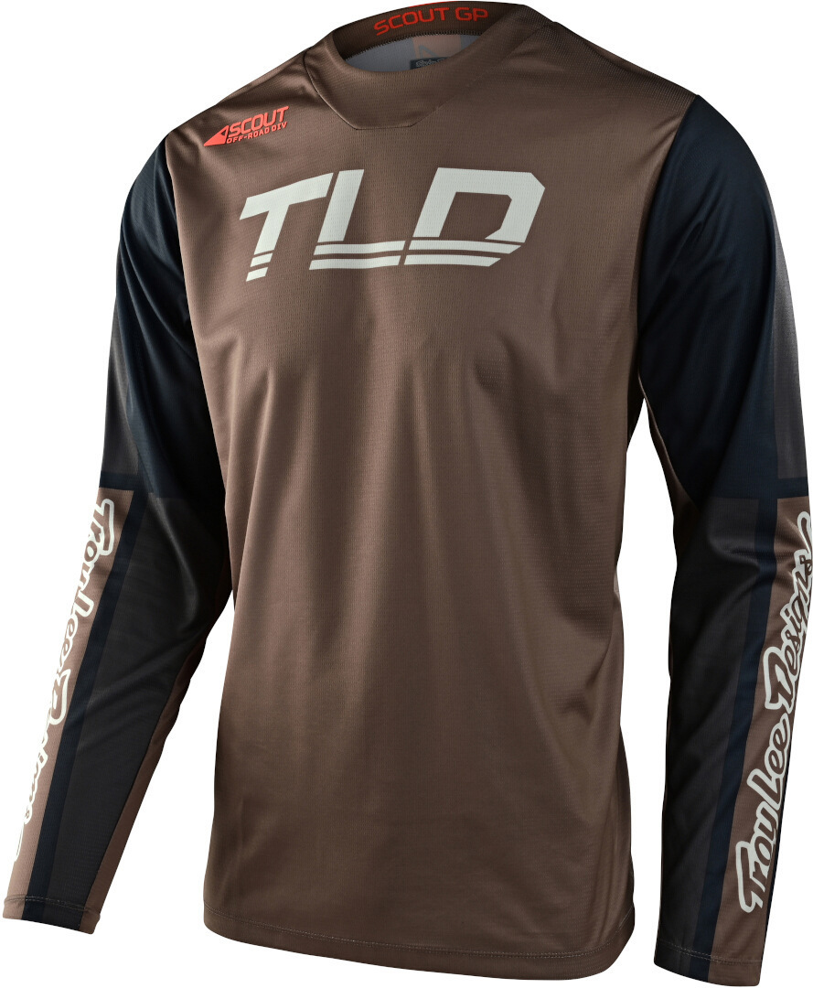 Troy Lee Designs Scout GP Recon Motocross Jersey, blue-orange, Size S, blue-orange, Size S