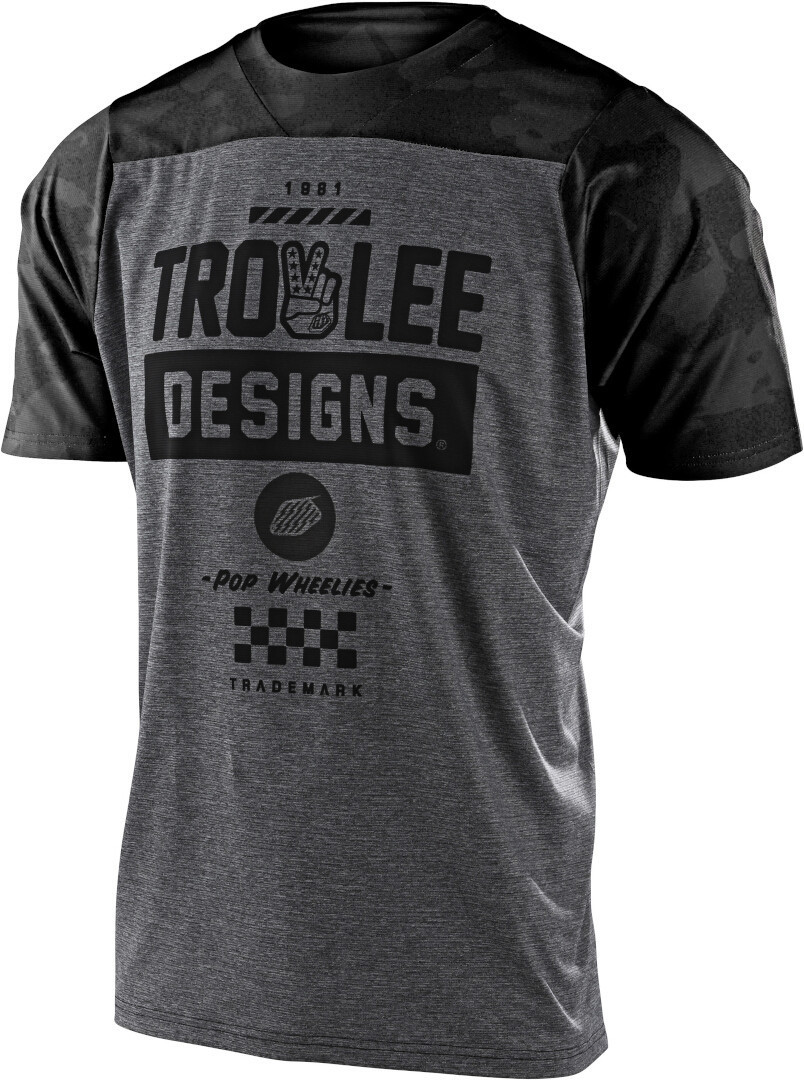 Image of Troy Lee Designs Skyline Camber Camo T-Shirt bicicletta, multicolore, dimensione S