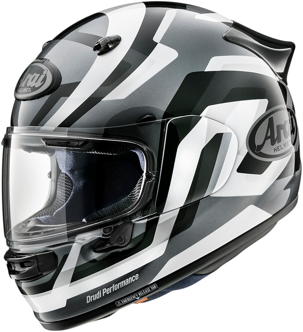 Arai Quantic Snake Helm, zwart-grijs-wit, afmeting XL