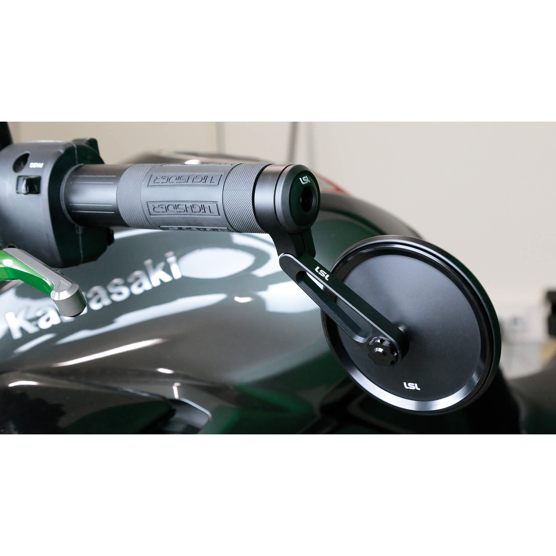 LSL NOVA-RUN handlebar end mirror, short, black, black