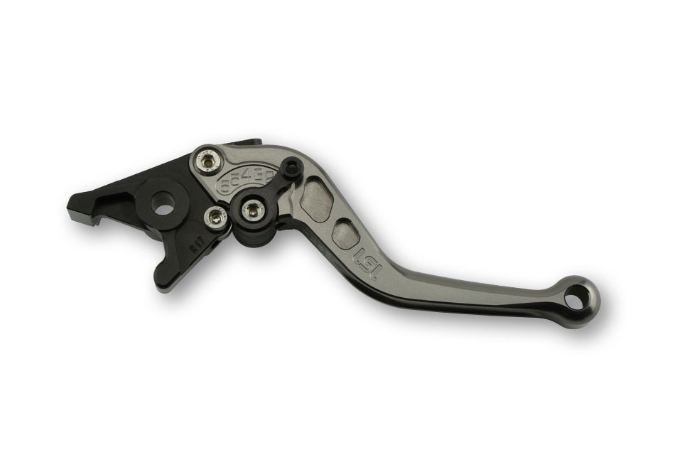 LSL Brake lever R72, short, anthracite/black, black