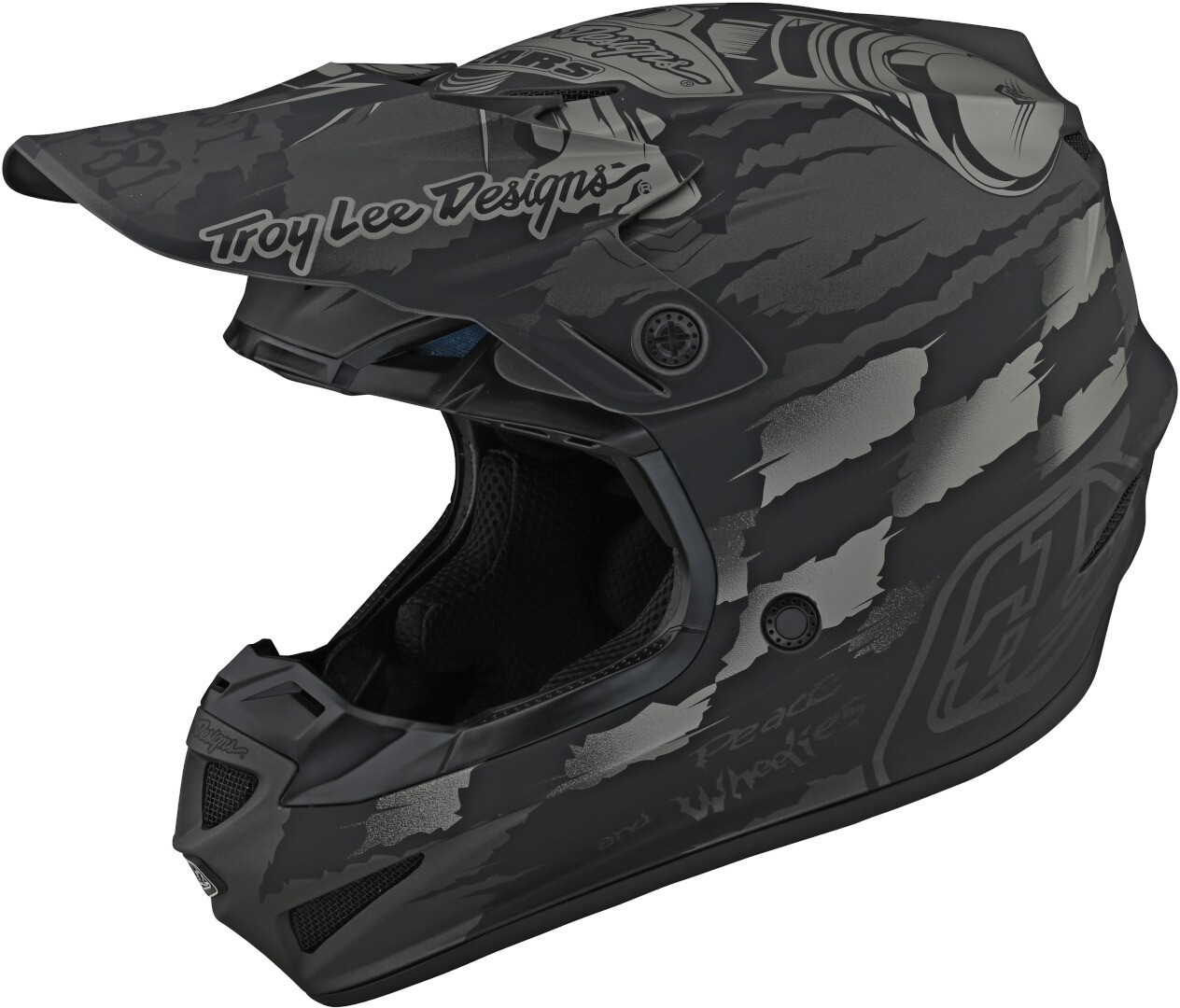 Troy Lee Designs SE4 Strike Motocross Helmet, black-grey, Size L, black-grey, Size L