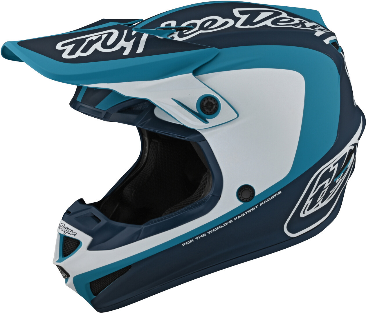 Troy Lee Designs SE4 Corsa Motocross Helmet, white-blue, Size M, white-blue, Size M