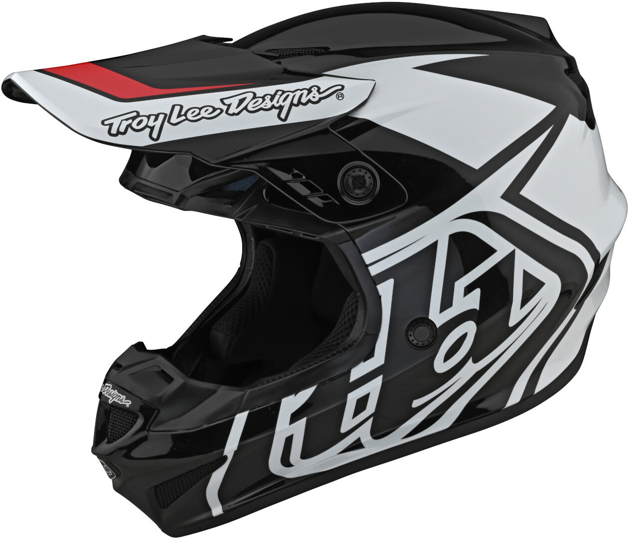 Troy Lee Designs GP Overload Motocross Helmet, black-white, Size XS, black-white, Size XS