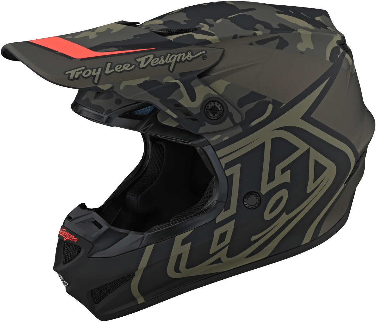 Troy Lee Designs GP Overload Camo Motocross Helmet, green, Size 2XL, green, Size 2XL