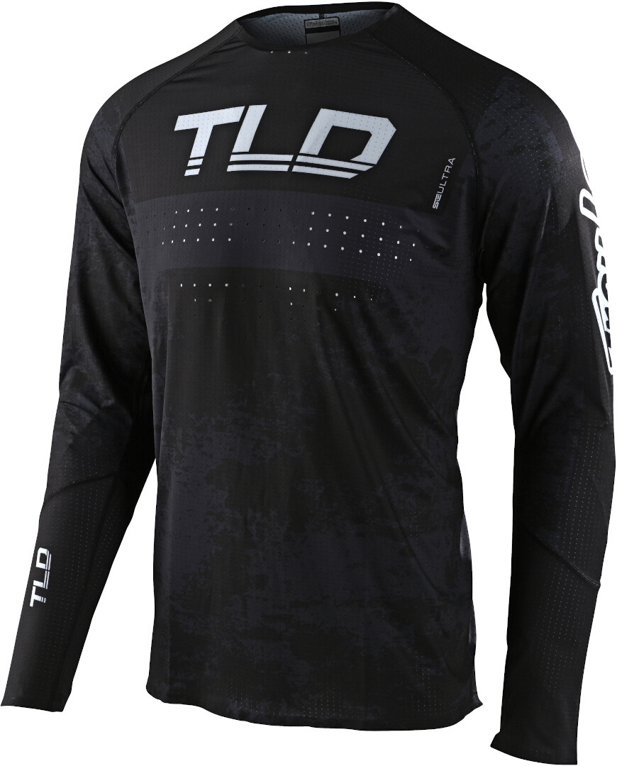 Troy Lee Designs SE Ultra Grime Motocross Jersey, black-grey, Size M, black-grey, Size M