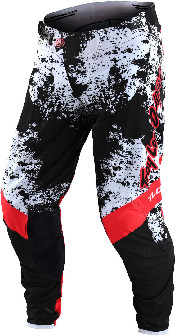 Troy Lee Designs SE Ultra Grime Motocross Pants, black-white-red, Size 30, black-white-red, Size 30