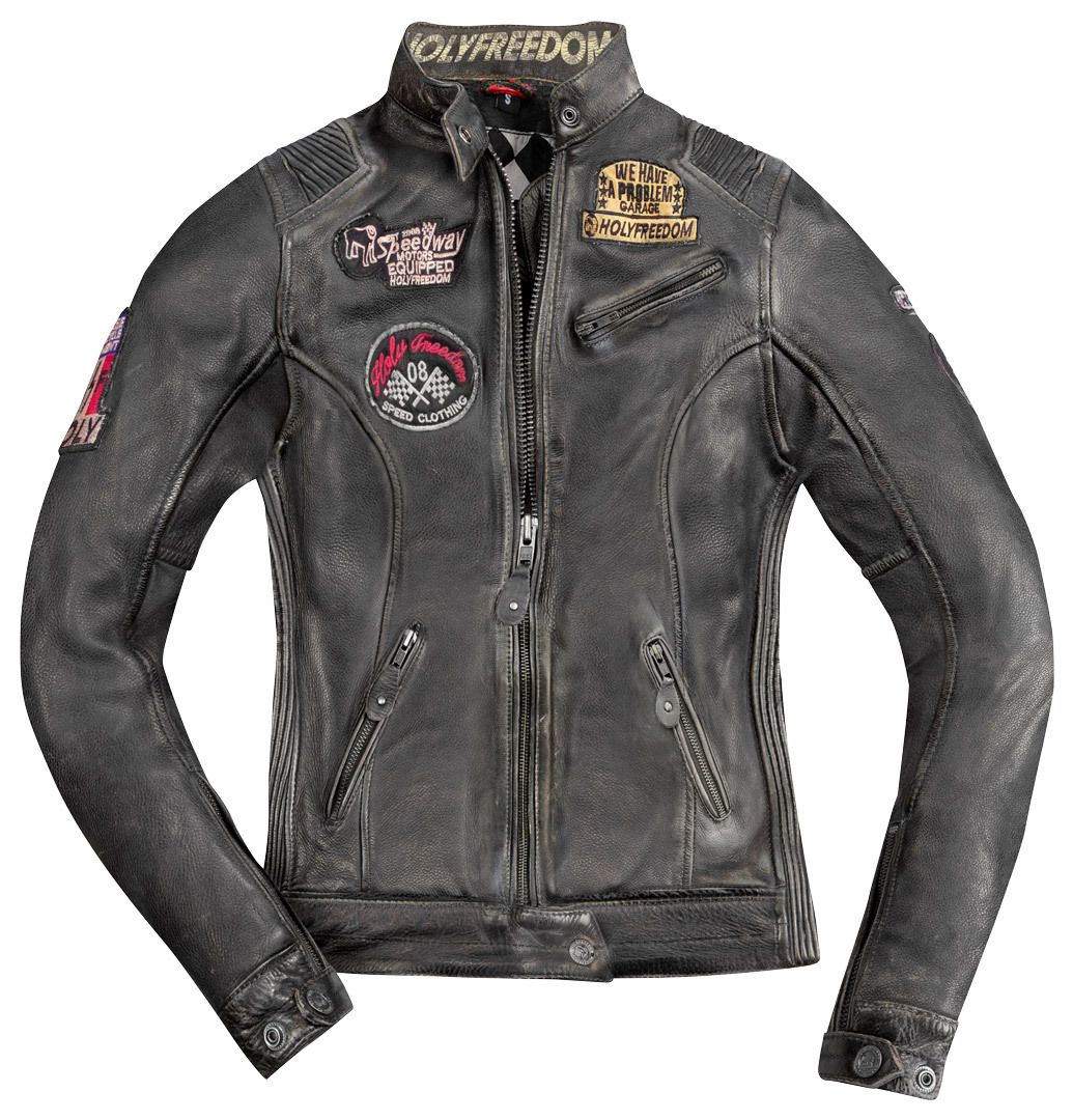 Damen Motorrad Lederjacke Rot | Fantini Pelletteria