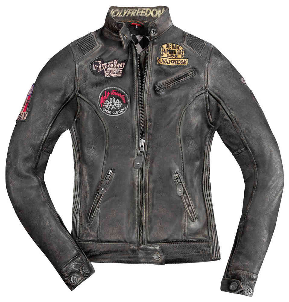 HolyFreedom Zero Damen Motorrad Lederjacke