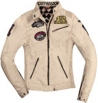 HolyFreedom Quattro Waxed Chaqueta textil de motocicleta para damas