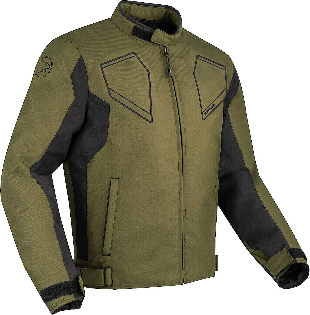 Bering Asphalt Motorcycle Textile Jacket, green-brown, Size L, green-brown, Size L