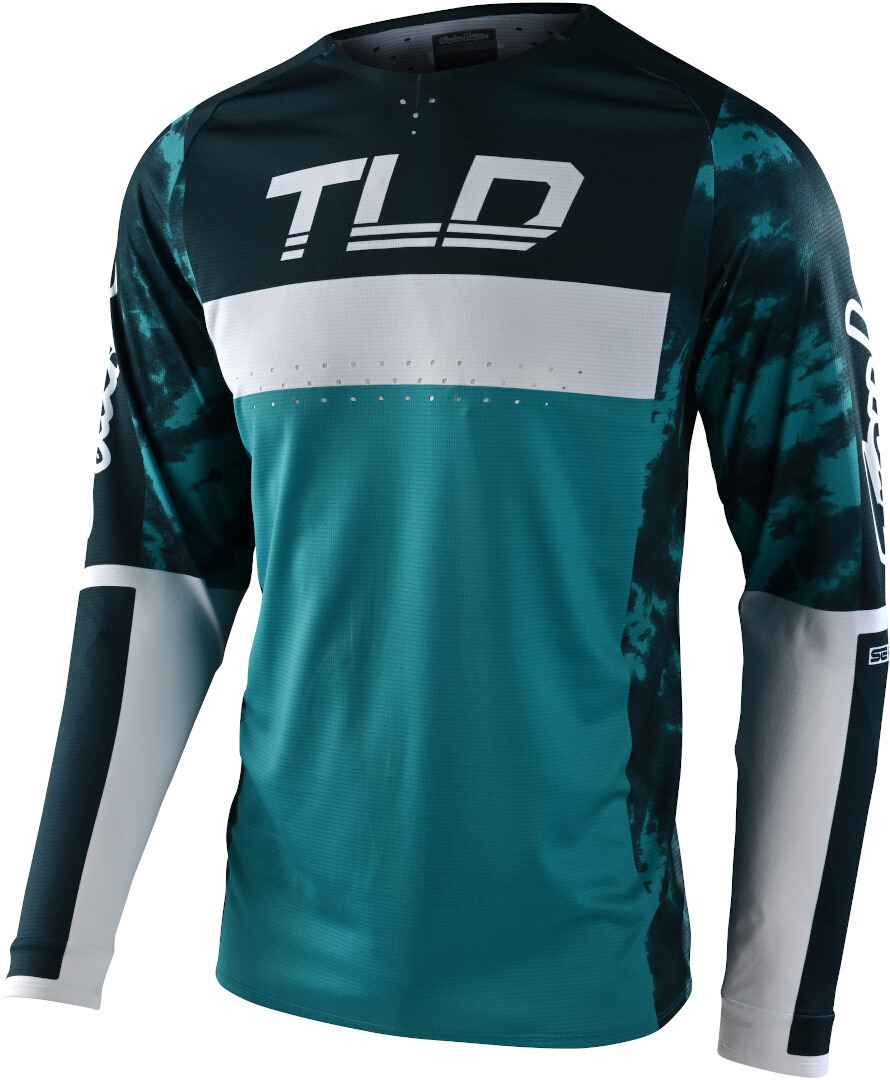 Troy Lee Designs SE Pro Dyeno Motocross Jersey, black-blue, Size S, black-blue, Size S