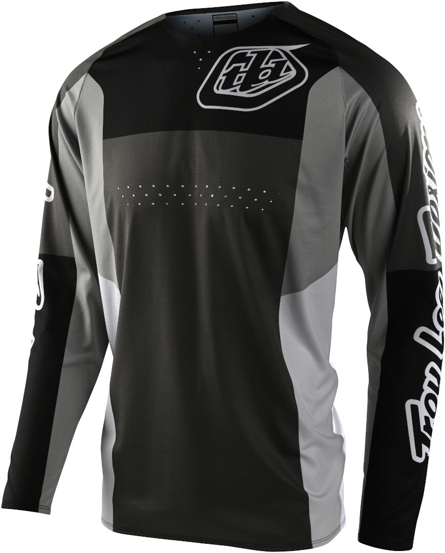 Troy Lee Designs SE Pro Quattro Motocross Jersey, black-grey, Size S, black-grey, Size S