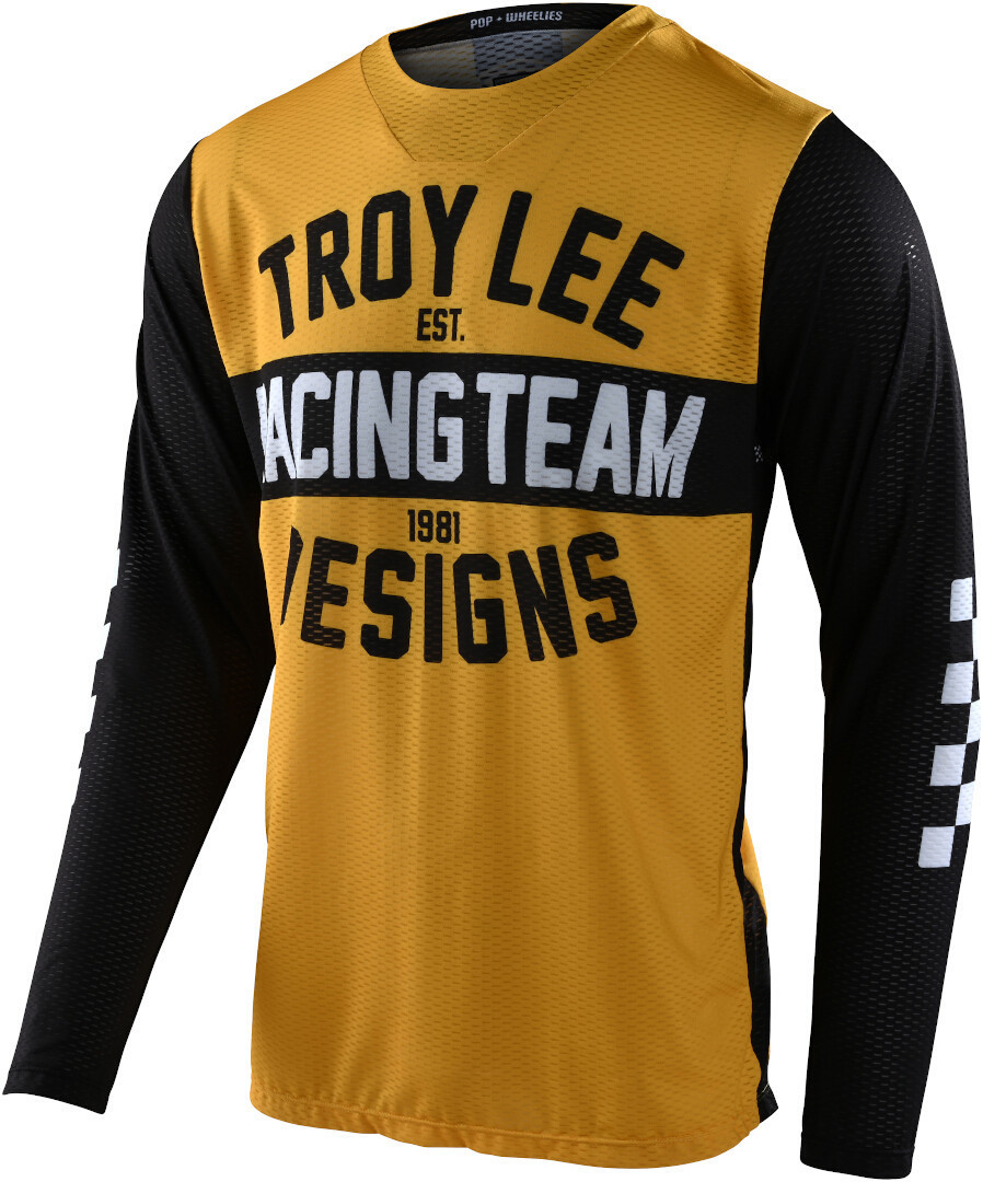 Troy Lee Designs GP Air Team 81 Motocross Jersey, black-yellow, Size S, black-yellow, Size S