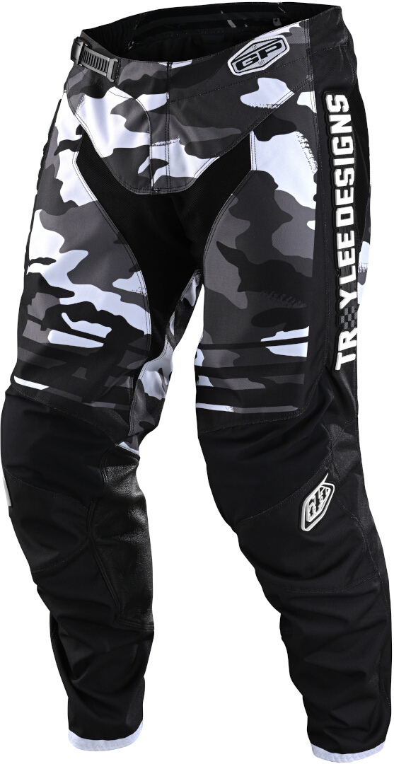 Troy Lee Designs GP Formula Camo Motocross Byxor, svart-grå-vit, storlek 32