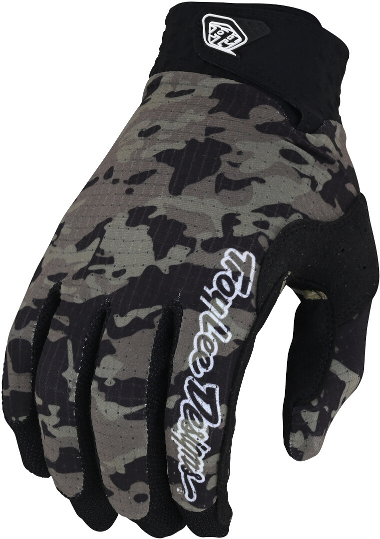 Troy Lee Designs Air Camo Motocross Gloves, green-multicolored, Size S, green-multicolored, Size S