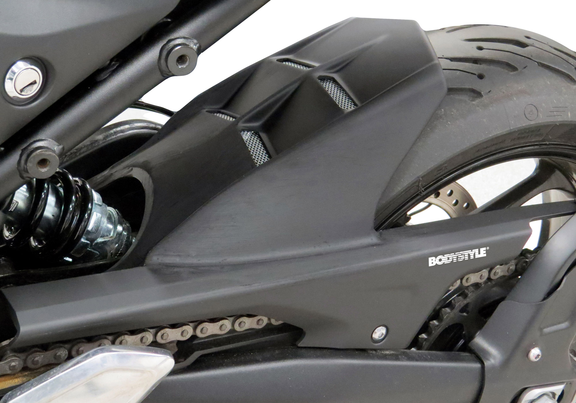 BODYSTYLE arrière hugger ABS plastiques carbone look, charbon