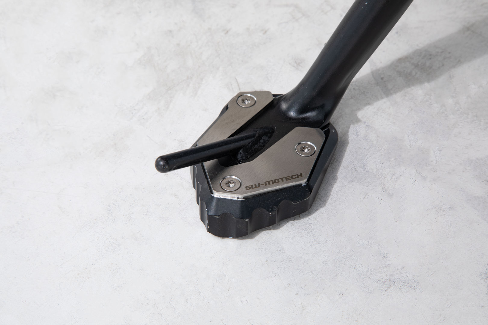 SW-Motech Extension for side stand foot - Black/Silver.Yamaha Tracer 9 (20-)., black