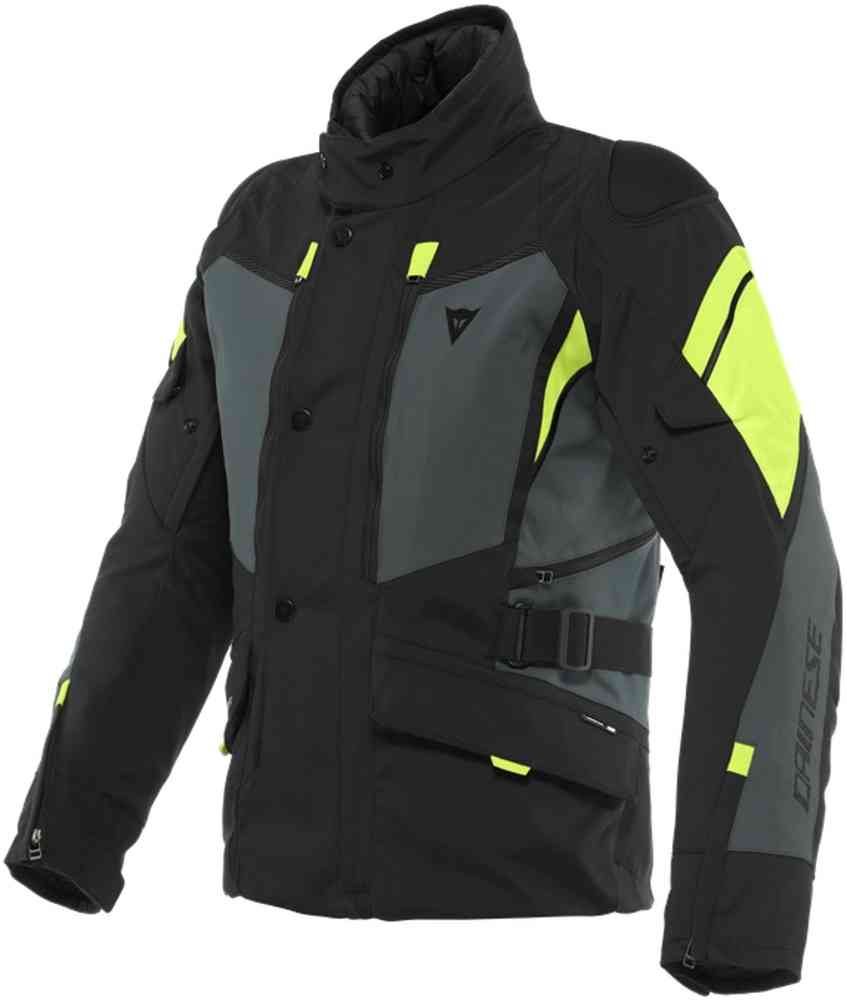 Dainese Carve Master 3 Gore-Tex Мотоцикл Текстильная куртка Черный/Серый/Желтый 44 