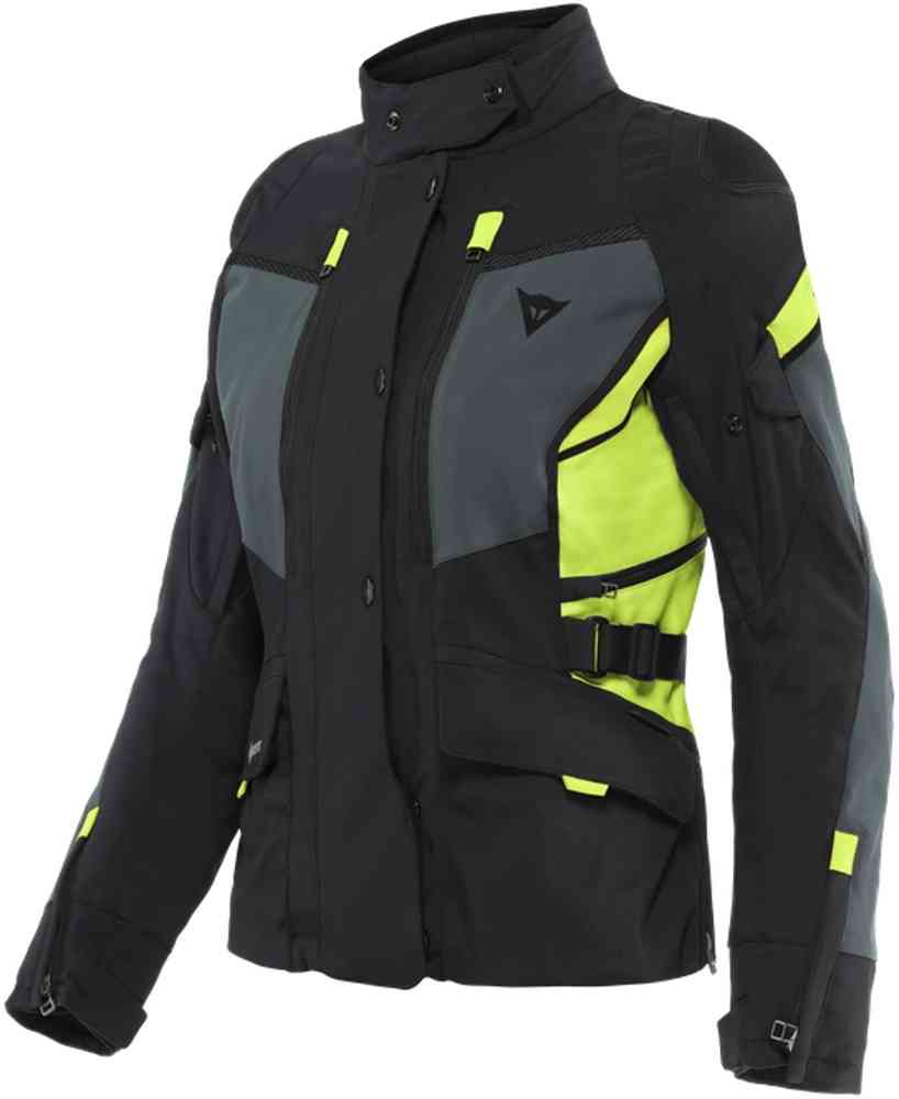 Dainese Carve Master 3 Gore-Tex Дамы Мотоцикл Текстильная куртка Черный/Серый/Желтый 42 