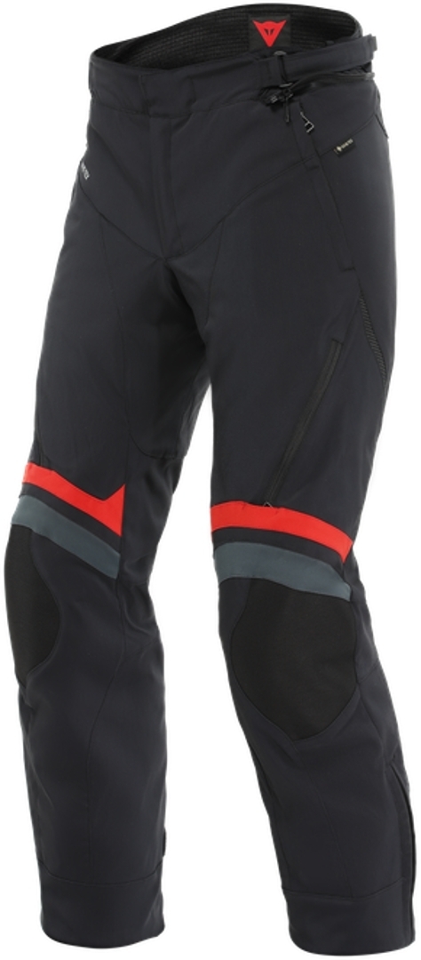 Image of Dainese Carve Master 3 Gore-Tex Pantaloni tessili moto, nero-rosso, dimensione 52