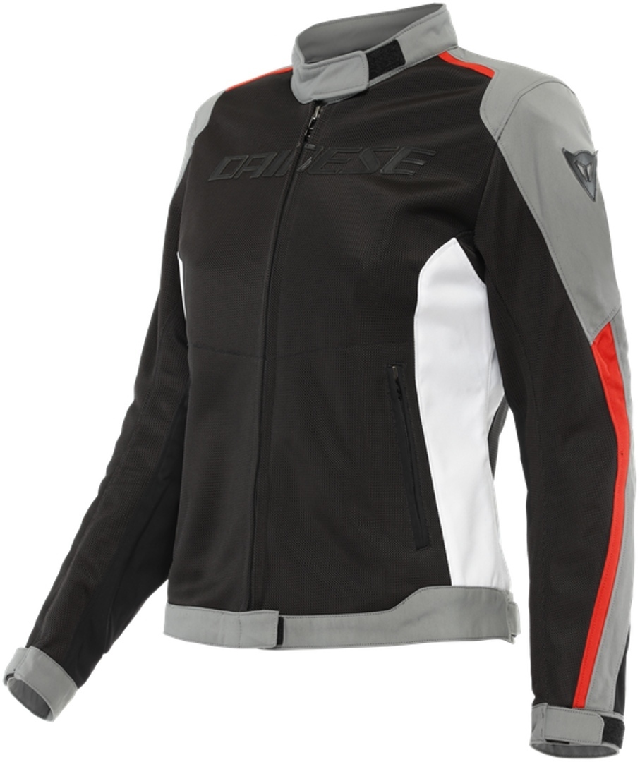Dainese Hydraflux 2 Air D-Dry Дамы Мотоцикл Текстильная куртка Черный/Серый/Красный 46 