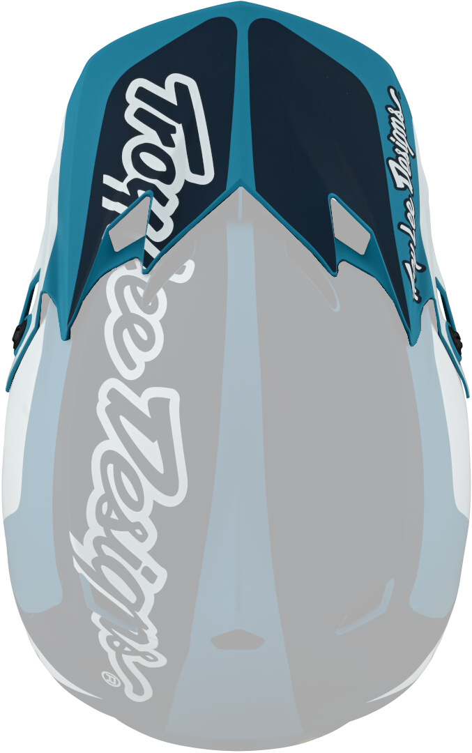 Troy Lee Designs SE4 Corsa Helmet Peak, white-blue, white-blue, Size One Size