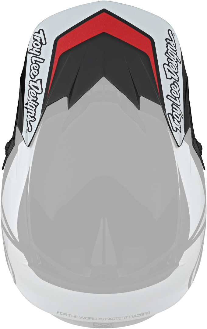 Troy Lee Designs GP Overload Helmet Peak, black-white, black-white