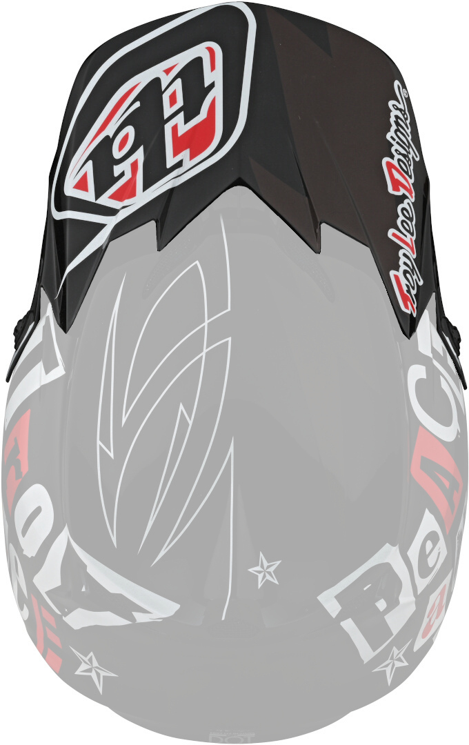 Image of Troy Lee Designs GP Anarchy Picco casco, nero-bianco-rosso