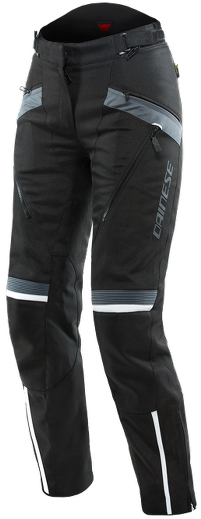 Dainese Tempest 3 D-Dry Женские мотоциклетные текстильные брюки Черный/Серый 46 