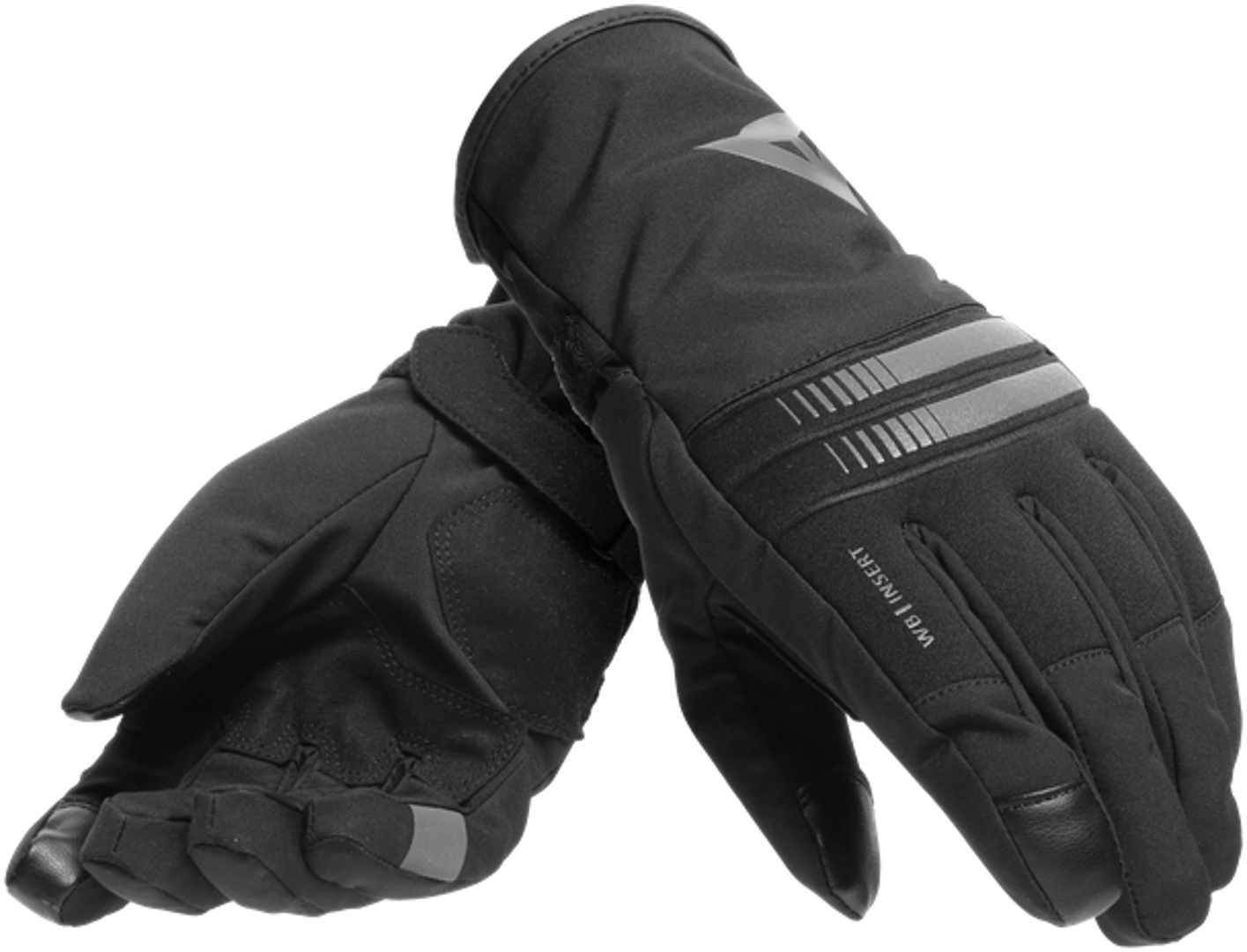 Dainese Plaza 3 D-Dry Ladies Motorcycle Gloves Dames motorfiets handschoenen, zwart-grijs, afmeting XL voor vrouw
