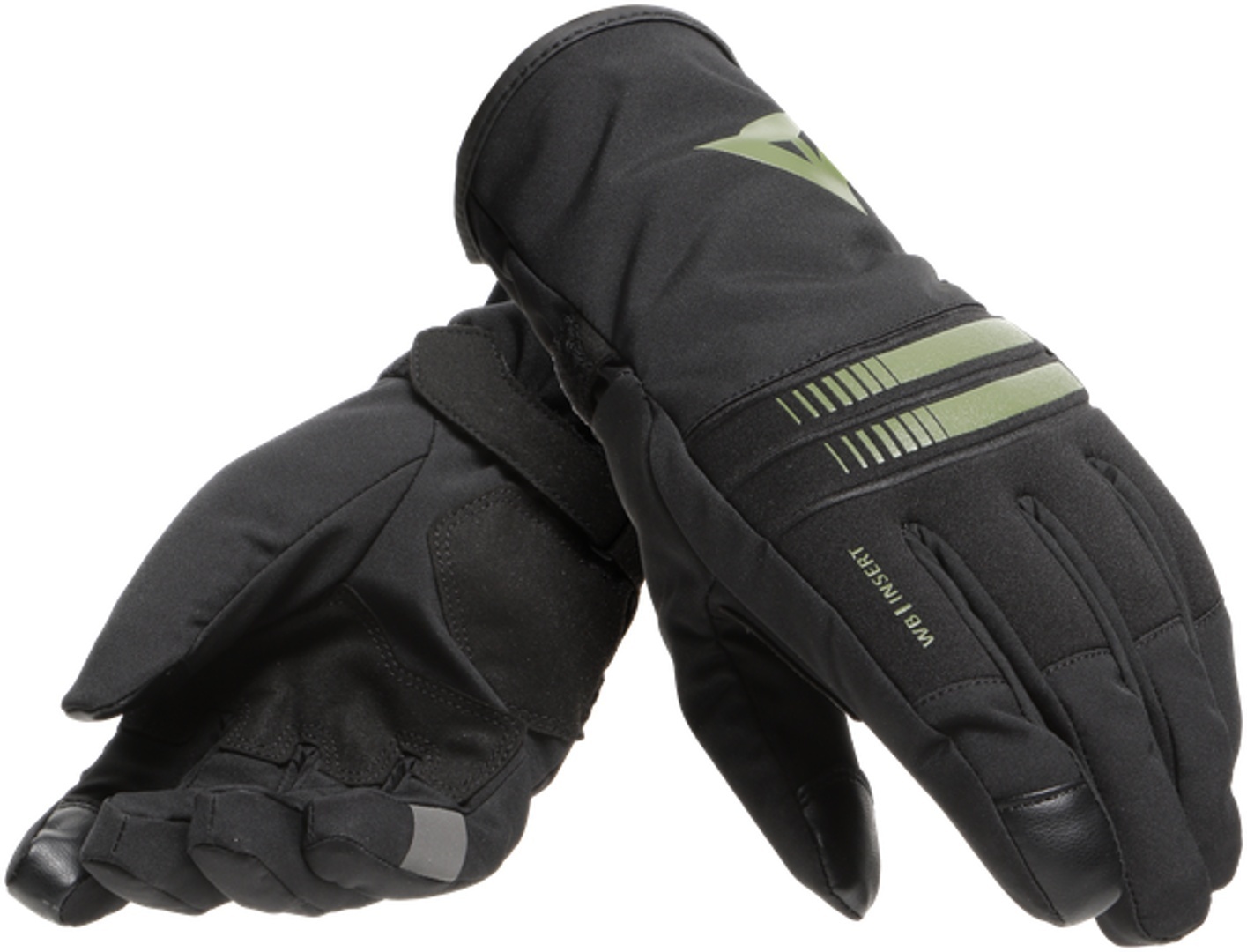 Dainese Plaza 3 D-Dry Ladies Motorcycle Gloves Dames motorfiets handschoenen, zwart-groen, afmeting XS voor vrouw